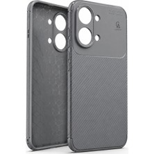 Wowacs Xiaomi Poco X8 Pro Max Uyumlu Kılıf Karbon Tasarım Kamera Korumalı Silikon Telefon Kılıfı Kapak