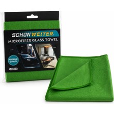 Schön Weiter Araç Oto Cam Temizleme Bezi | Glass Towel 40X40 cm Yeşil