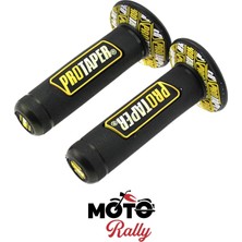Mr MotoRally Benelli 752 S Protaper Yumuşak Silikon Elcik Sarı Siyah KNTK042