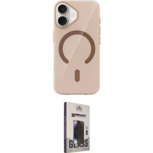 Nuveden Ieg™ Iphone 17 Kılıf Pusula Form Özel Seri - Siyah Bilvis Hayalet Cam Ekran Koruyucu