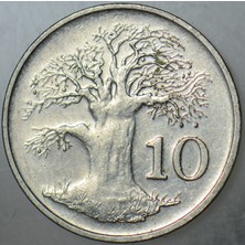 Banknoting Zimbabve 10 Cent 1997.
