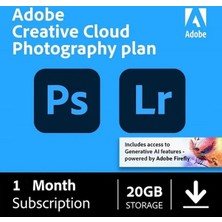 Adobe Creative Cloud Photography Plan - 1 Aylık Resmi Site Kodu