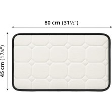 80X45 cm Ortopedik Kedi Yatağı | Yumuşak ve Destekleyici Yatak, Kaymaz Tabanlı, Yıkanabilir Kedi Yatağı, Uzun Ömürlü Peluş Minder, Evcil Hayvan Konfor Yatağı