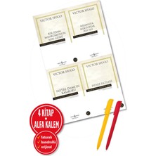 Türkiye İş Bankası Kültür Yayınları Alfa Kalem+Bir Idam Mahkumunun+Nişanlıya Mektuplar+Notre Dame+Deniz Işçileri+Victor Hugo 4 Kitap