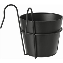 Ikea Vıtlök Çiçeklik, Antrasit, 15 Cm, Iç-Dış Mekan