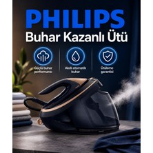 Philips 3100 W Güçlü Activesense Teknolojili Premium Buhar Kazanlı Ütü, 1,8 L Hazne, Dikey Buhar, Hızlı Ütüleme ve Ev Tekstili Için Konforlu Çözüm Yoğun Ütü Temposunda Zamandan Tasarruf Isteyen