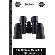 Carlburn #dürbün Profesyonel Hd Görüntü Gece Görüşlü Avcılık Kamp Doğa Gözlem 80X80 Uzun Menzilli El Çift Dürbünü