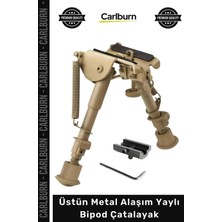 Carlburn #bipod Profesyonel Atış Destek Aparatı Ayarlanabilir Üstün Metal Alaşım Yaylı Bipod Çatalayak