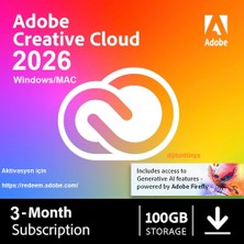 Adobe Creative Cloud Pro Tüm Uygulamalar (Windows/mac) - 3 Aylık Resmi Site Kodu