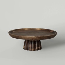 Linens Accacia Akasya 26X9 cm Ayaklı Sunum Tabağı