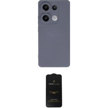 Nuveden Ieg™ Redmi Note 13 4g Kılıf Ahenk Serisi - Siyah 6d Antistatik Mat Seramik Hayalet Nano Ekran K
