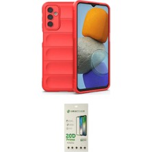 Nuveden Ieg™ Galaxy M23 Kılıf Atlas Koleksiyonu - Siyah 20D Premium Cam Ekran Koruyucu