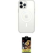 Nuveden Ieg™ Iphone 14 Pro Max Kılıf Ahenk Yansıma Prime - Siyah Buffer Cam Ekran Koruyucu