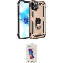 Nuveden Ieg™ Iphone 12 Pro Max Kılıf Ahenk Klasik Koleksiyonu - Siyah Joko 5d Cam