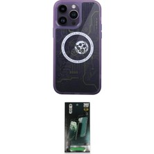 Nuveden Ieg™ Iphone 14 Pro Kılıf Iz Form - Siyah 360 Mat Full Body Arka Koruyucu