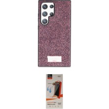 Nuveden Ieg™ Galaxy S23 Ultra Kılıf Vadi Klasik Serisi - Siyah Autokit 5in1 Fiber Hayalet Cam Ekran Kor