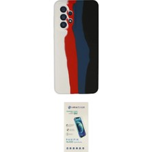 Nuveden Ieg™ Galaxy A73 5g Kılıf Yadigar Çizgi - Şeffaf Pasifik Cam Ekran Koruyucu