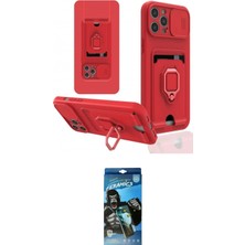 Nuveden Ieg™ Iphone 12 Pro Max Kılıf Vadi Form Prime - Siyah 34D Izgaralı Cam