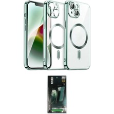 Nuveden Ieg™ Iphone 15 Kılıf Nova Işık Özel Seri - Siyah 360 Mat Full Body Arka Koruyucu