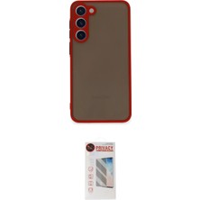 Nuveden Ieg™ Galaxy S23 Plus Kılıf Ahenk Çizgi Serisi - Siyah Hayalet Edge Cam Ekran Koruyucu