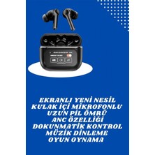 MiraLive Ekranlı Yeni Nesil Pro Kulaklık ve Akıllı Saat Kampanyası Kulak Içi Mikrofonlu
