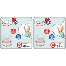 Külot Bebek Bezi 6 Numara X-Large 60 Adet (15+Kg) Ekstra Fırsat Paketi (2 Paketi)