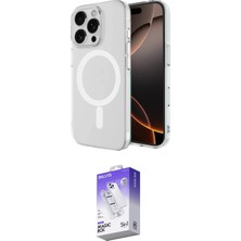 Nuveden Ieg™ Iphone 16 Pro Kılıf Ahenk Yansıma Prime - Siyah Bilvis 5in1 3D Magic Cam Ekran Koruyucu