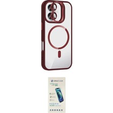 Nuveden Ieg™ Iphone 16 Plus Kılıf Yadigar Asil Koleksiyonu - Şeffaf Pasifik Cam Ekran Koruyucu