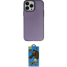 Nuveden Ieg™ Iphone 14 Pro Kılıf Ahenk Çizgi Prime - Siyah 18D Cam Ekran Koruyucu