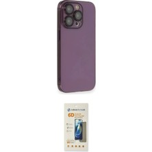Nuveden Ieg™ Iphone 14 Pro Kılıf Siluet Minimal Özel Seri - Siyah 6d Mat Seramik Hayalet Nano Ekran K
