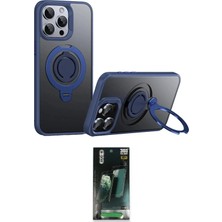 Nuveden Ieg™ Iphone 15 Pro Max Kılıf Zirve Çizgi Prime - Siyah 360 Mat Full Body Arka Koruyucu