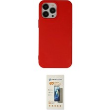 Nuveden Ieg™ Iphone 14 Pro Max Kılıf Ahenk Serisi - Siyah 6d Mat Seramik Hayalet Nano Ekran Koruyucu