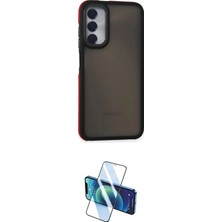 Nuveden Ieg™ Galaxy A05S Kılıf Eksen Işık - Siyah 3D Antistatik Seramik Nano Ekran Koruyucu