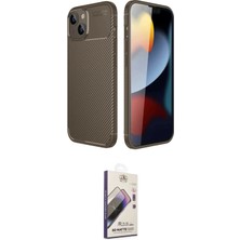 Nuveden Ieg™ Iphone 14 Kılıf Eksen Form Prime - Siyah Bilvis 3D Mat Cam Ekran Koruyucu