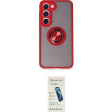 Nuveden Ieg™ Galaxy S24 Fe Kılıf Yörünge Çizgi - Şeffaf Pasifik Cam Ekran Koruyucu