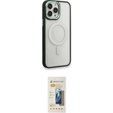 Nuveden Ieg™ Iphone 14 Pro Kılıf Yankı Işık Özel Seri - Siyah 6d Mat Seramik Hayalet Nano Ekran Ko