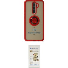 Nuveden Ieg™ Redmi Note 8 Pro Kılıf Yörünge Çizgi - Siyah Mat Seramik Nano Ekran Koruyucu