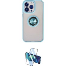 Nuveden Ieg™ Iphone 15 Pro Kılıf Yörünge Çizgi - Siyah 3D Antistatik Seramik Nano Ekran Koruyucu