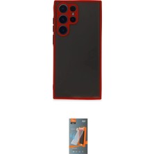 Nuveden Ieg™ Galaxy S22 Ultra Kılıf Ahenk Çizgi Serisi - Siyah Autokit 5in1 Fiber Hayalet Polymer Nano