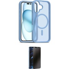 Nuveden Ieg™ Iphone 16 Kılıf Siluet Minimal Prime - Siyah 3D Antistatik Hayalet Cam Ekran Koruyucu