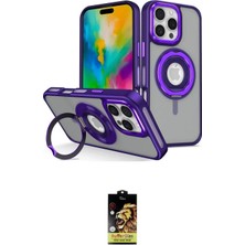 Nuveden Ieg™ Iphone 16 Pro Max Kılıf Nova Minimal Serisi - Siyah Buffer Cam Ekran Koruyucu