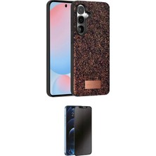Nuveden Ieg™ Galaxy S24 Kılıf Vadi Klasik Serisi - Siyah 3D Antistatik Hayalet Cam Ekran Koruyucu