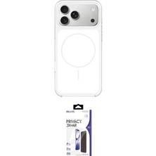 Nuveden Ieg™ Iphone 17 Pro Max Kılıf Yankı Minimal Serisi - Siyah Bilvis 3x Ar Hayalet Cam Ekran Koru