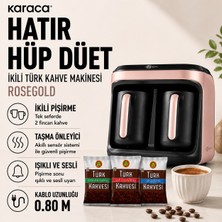 Karaca Rosegold 10 Fincan Kapasiteli Bol Köpüklü Türk Kahvesi Makinesi Güçlü Aroma Teknolojili Modern Tasarımlı Otomatik Pişirme Sistemli Pratik Mutfak Kullanımı