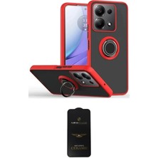 Nuveden Ieg™ Redmi Note 13 Pro 4g Kılıf Yörünge Çizgi - Siyah 6d Antistatik Mat Seramik Hayalet Nano