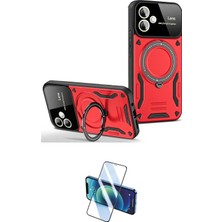 Nuveden Ieg™ Galaxy A05 Kılıf Kıvılcım Modern Serisi - Siyah 3D Antistatik Cam Ekran Koruyucu