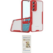 Nuveden Ieg™ Galaxy S23 Plus Kılıf Atlas Asil Serisi - Siyah Mat Seramik Nano Ekran Koruyucu