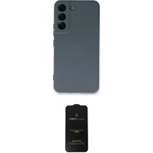 Nuveden Ieg™ Galaxy S23 Plus Kılıf Ahenk Serisi - Siyah 6d Antistatik Mat Seramik Hayalet Nano Ekran Ko