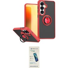 Nuveden Ieg™ Galaxy S26 Kılıf Yörünge Çizgi - Şeffaf Pasifik Cam Ekran Koruyucu