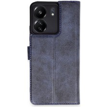 sbodurhome Xiaomi Redmi 13C Kılıf Trend S Plus Kapaklı Kılıf - Lacivert
